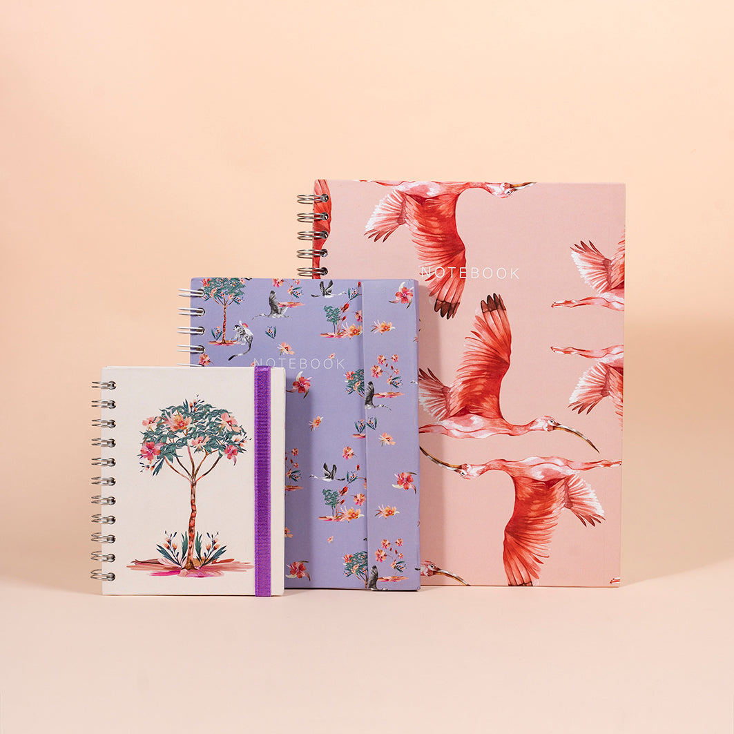 Kit Cuadernos Aves y flores