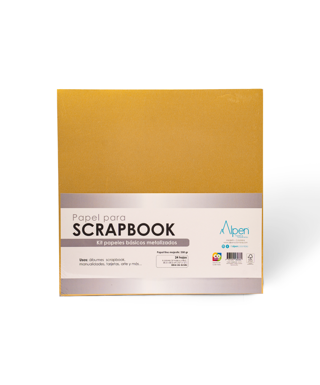 Papel Scrapbook Metalizados