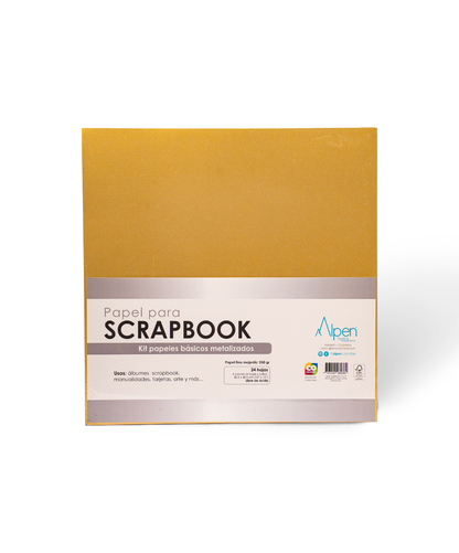 Papel Scrapbook Metalizados