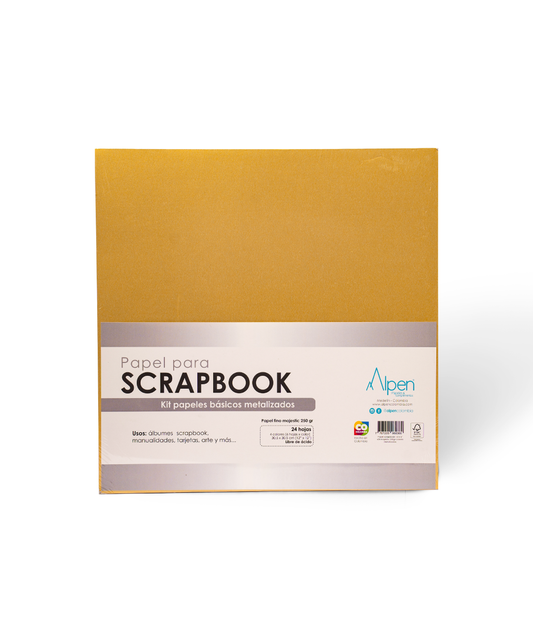 Papel Scrapbook Metalizados