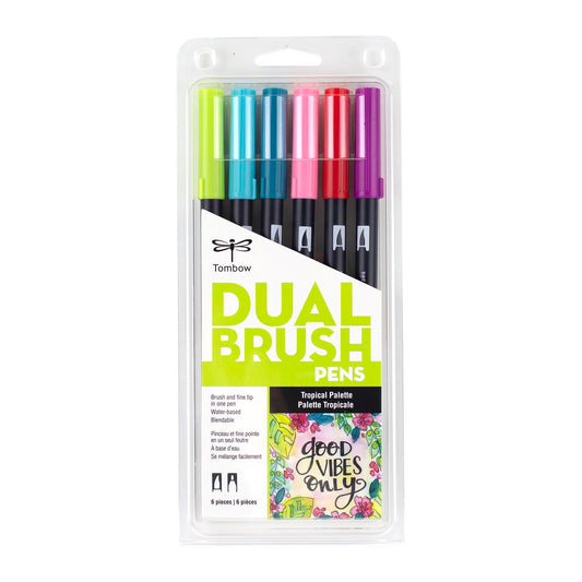 Marcadores Dual Brush Tropical x6