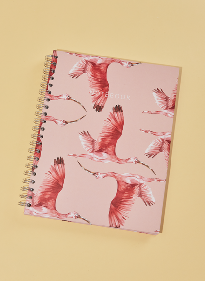 Cuaderno Grande Aves y Flores