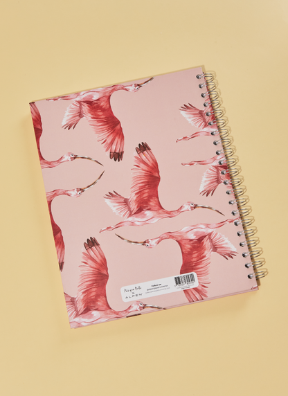 Cuaderno Grande Aves y Flores