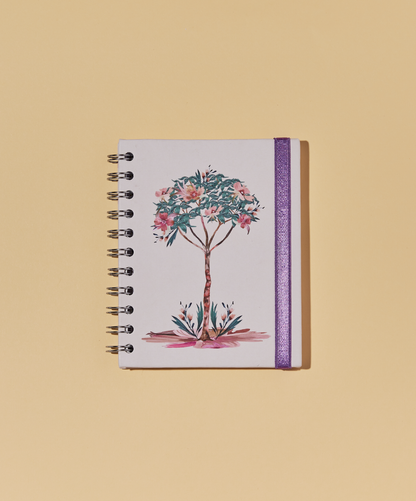 Cuaderno Rayado pequeño Aves y Flores